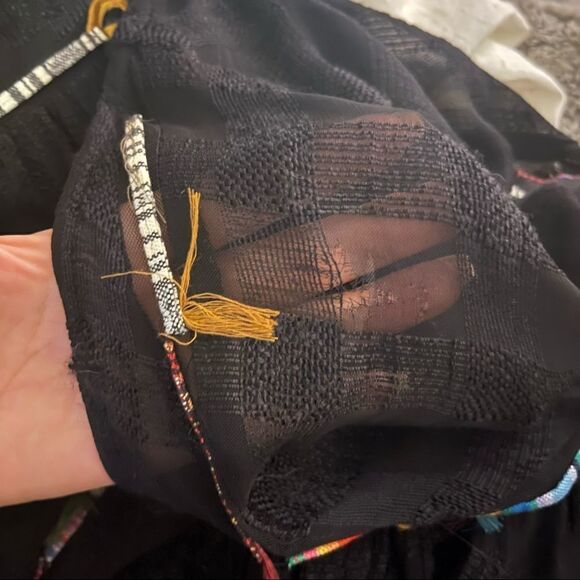 Zara Artsy Embroidered Button Front Kimono Duster - Picture 16 of 16